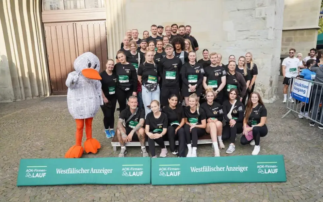 Gemeinsam in Bewegung beim AOK-Firmenlauf in Hamm